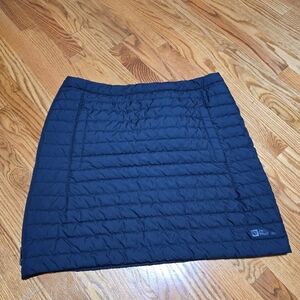 Jack wolfskin iceguard quilted puffer winter skirt navy blue size XL